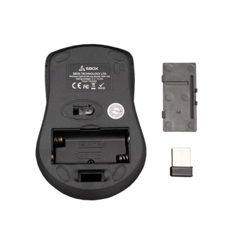 SBOX WM-109 Red | Draadloze Muis | Links- en Rechtshandig | RF | 1000 DPI | Rood